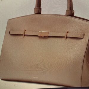 DeMellier The Hudson Dark Sand tote bag like new